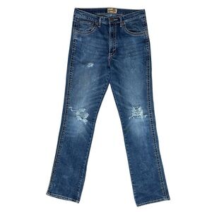 WRANGLER 20X 42MWX Vintage Boot Jeans Blue Denim Slim Bootcut Weatern 31x38 Tag